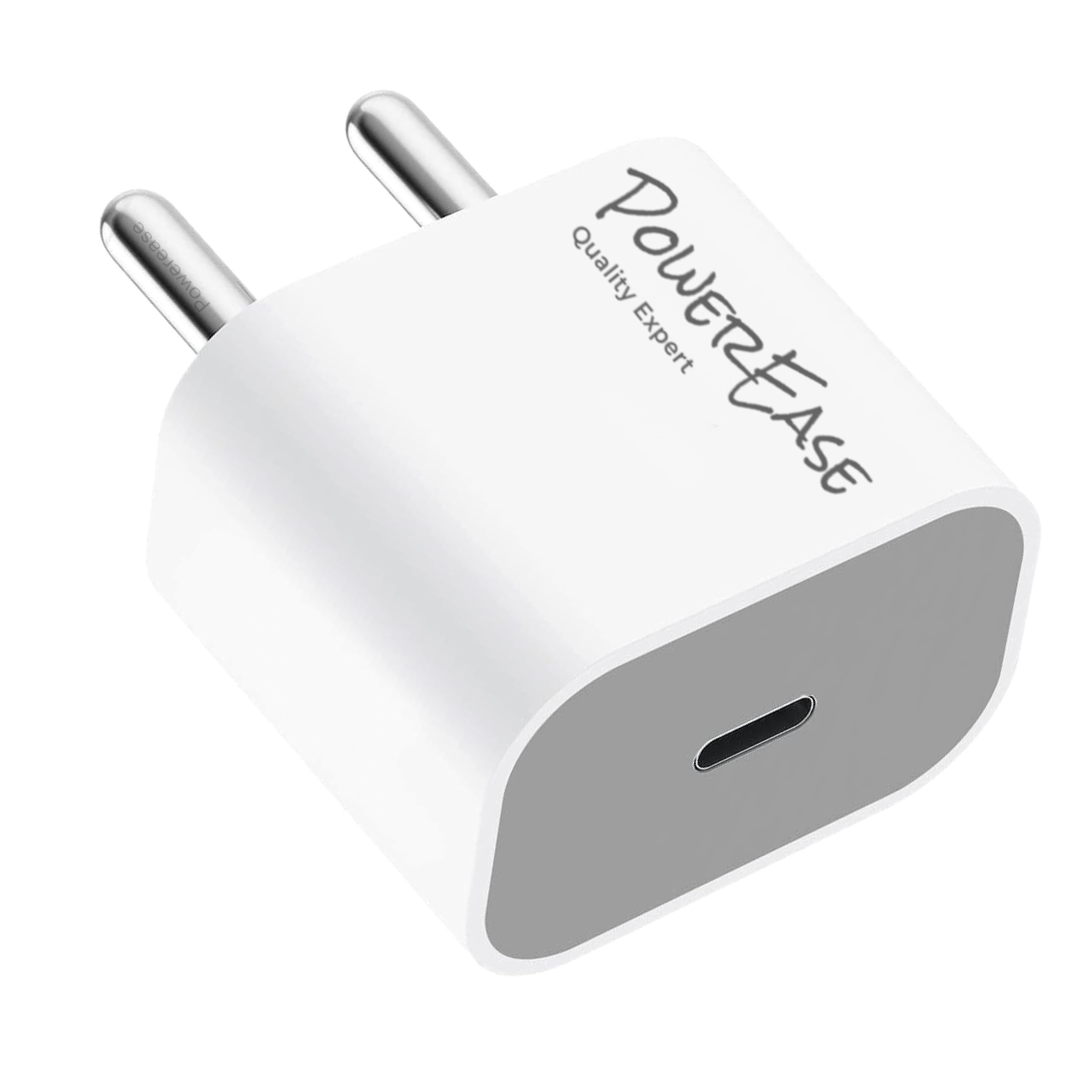 POWEREASE Charger 25W for Galaxy S21 Fe 5G Type C Adapter Compatible for Samsung Galaxy S21 Fe 5G Charger C to C Charger 25W for Charging S21 Fe A14 A54 F34 M34, White