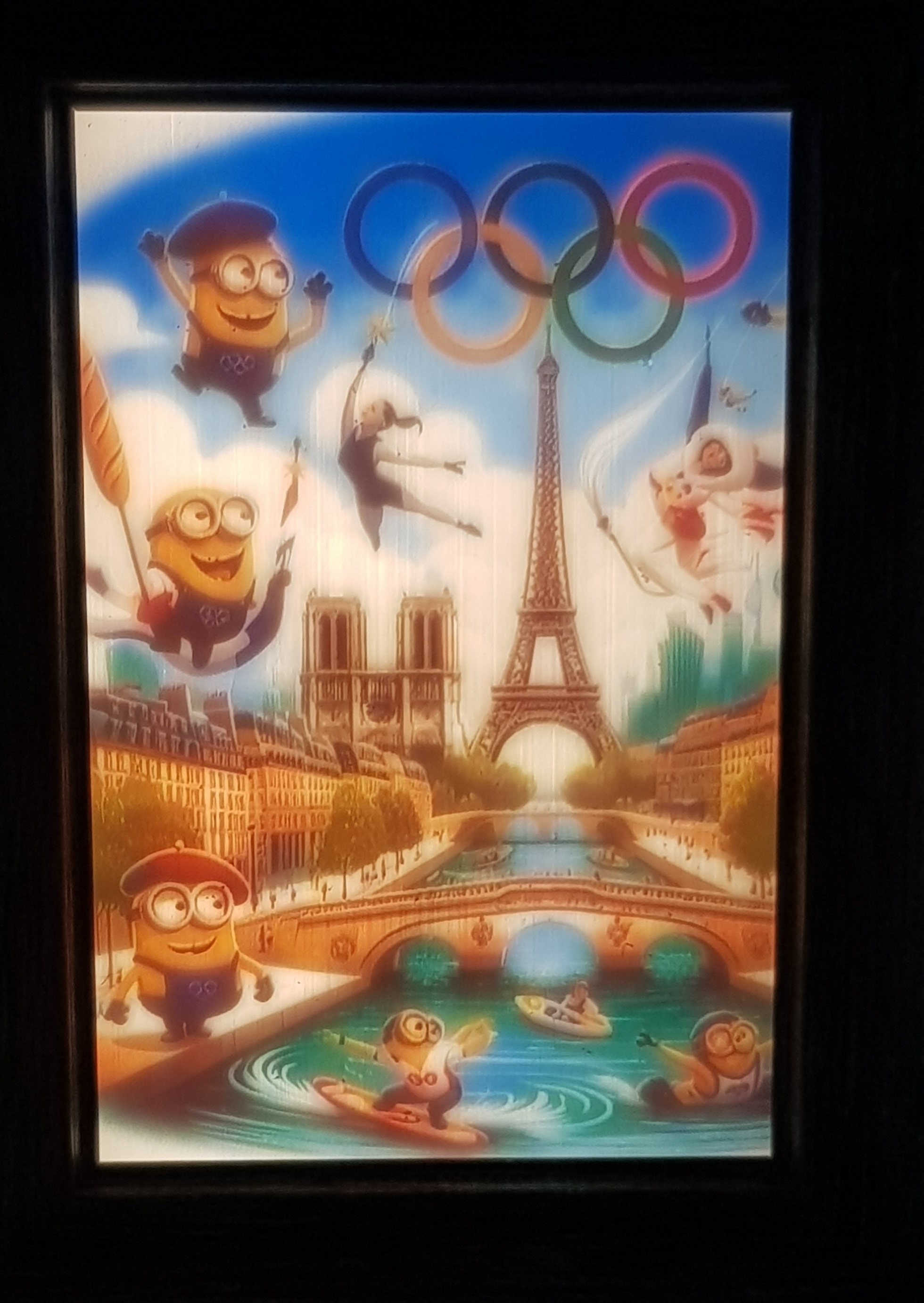 3 - Dim: 15x10cm - Pack Cadre rétroéclairé avec alimentions via prise USB 5V + 1 image lithophanie couleur de votre choix.