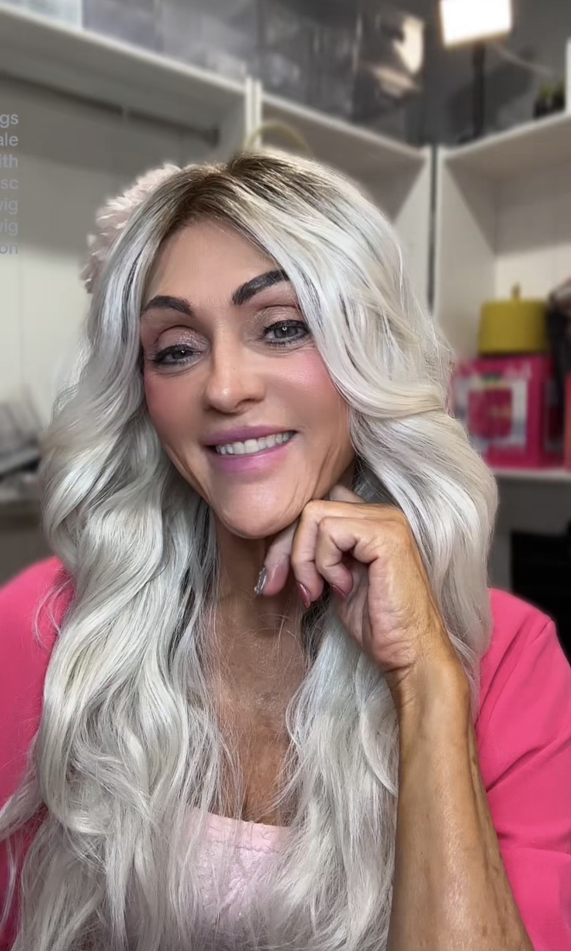 3/4/26 dropdown to select wig. Video Wig closet makeover - selling 