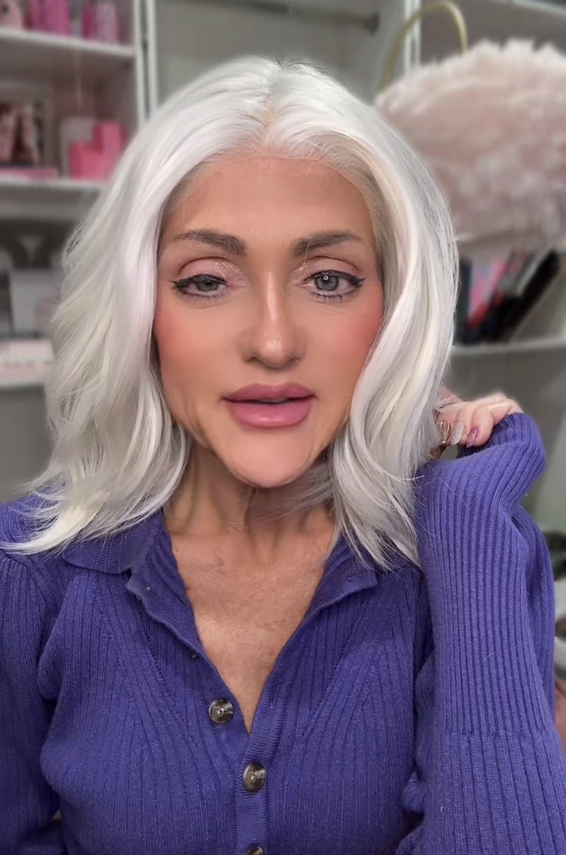 2/23/326 use dropdown to select wig. Video Wig closet makeover - selling 