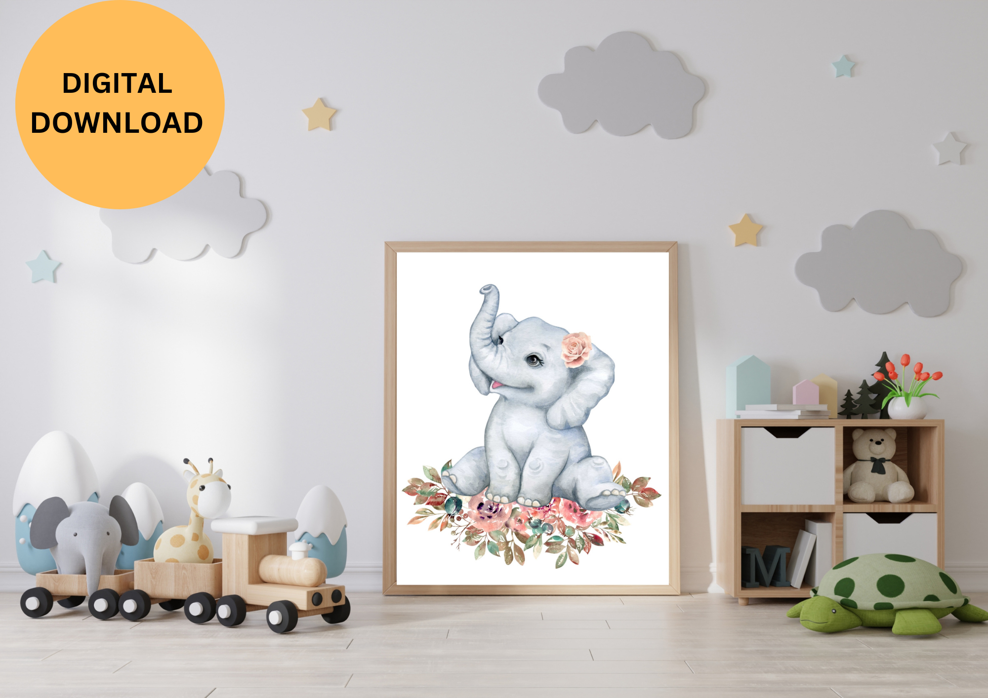 kids bedroom or  Nursery Prints Set of 3 - Baby Animal Prints Nursery Decor, Elephant Nursery Art, Giraffe Nursery Decor, zebra Nursery Decor
