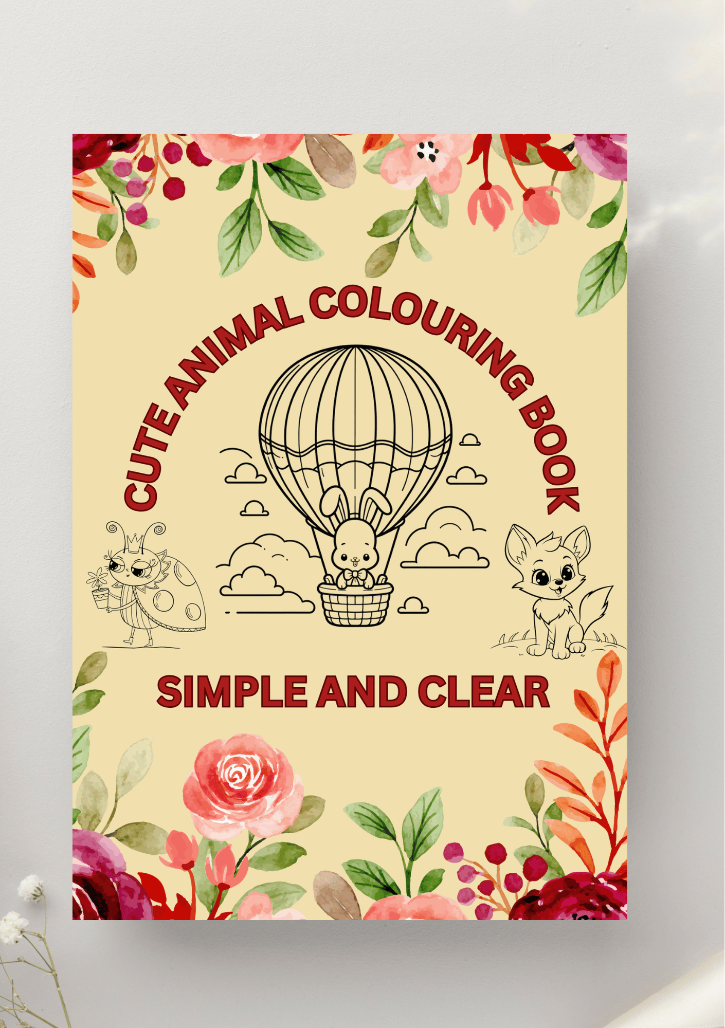 CUTE ANIMALS COLOURING BOOK