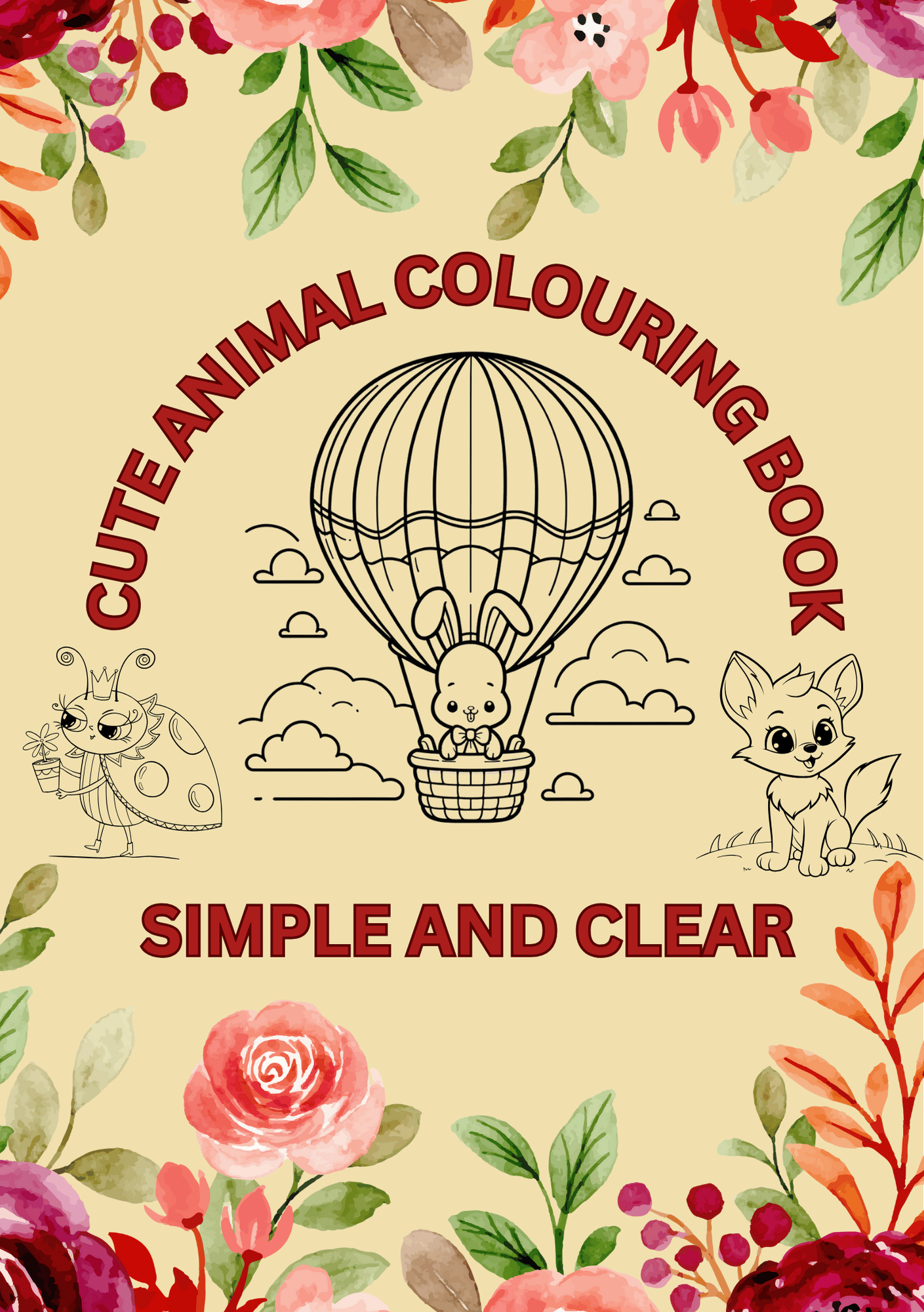 CUTE ANIMALS COLOURING BOOK
