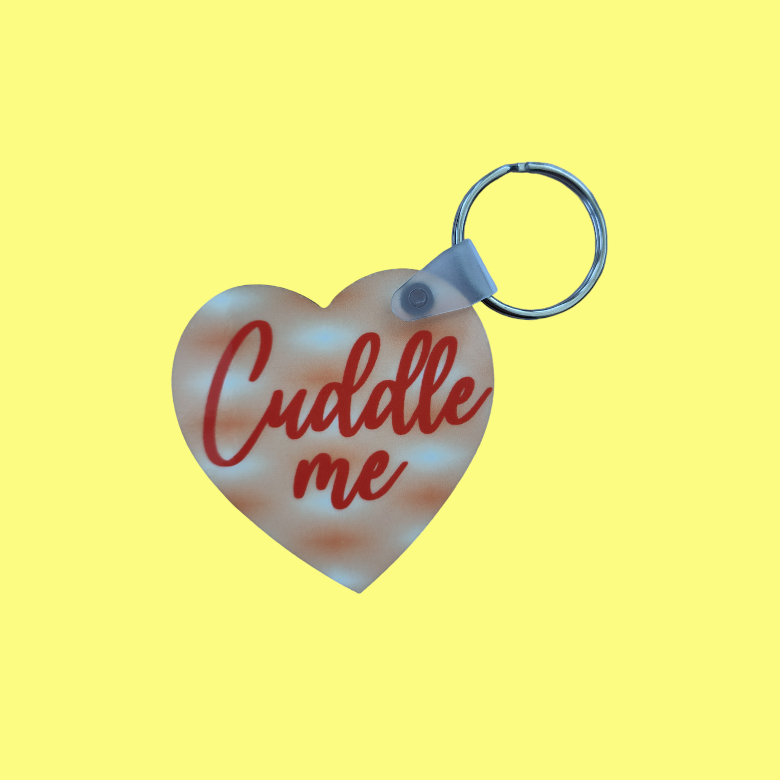 Heart shaped keyring - Cuddle Me