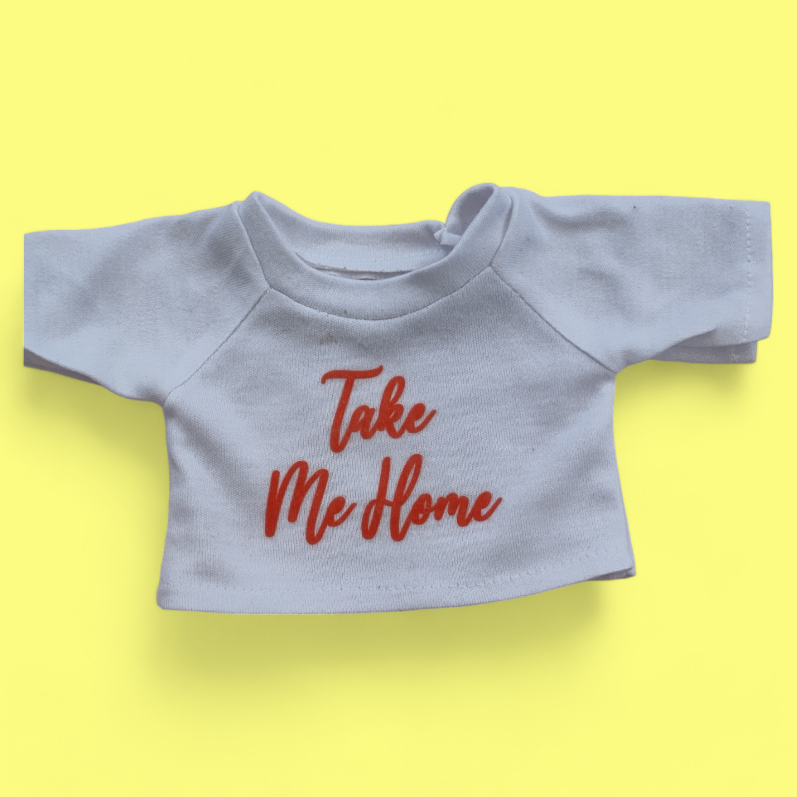 Teddy bear (golden) with printed t-shirt