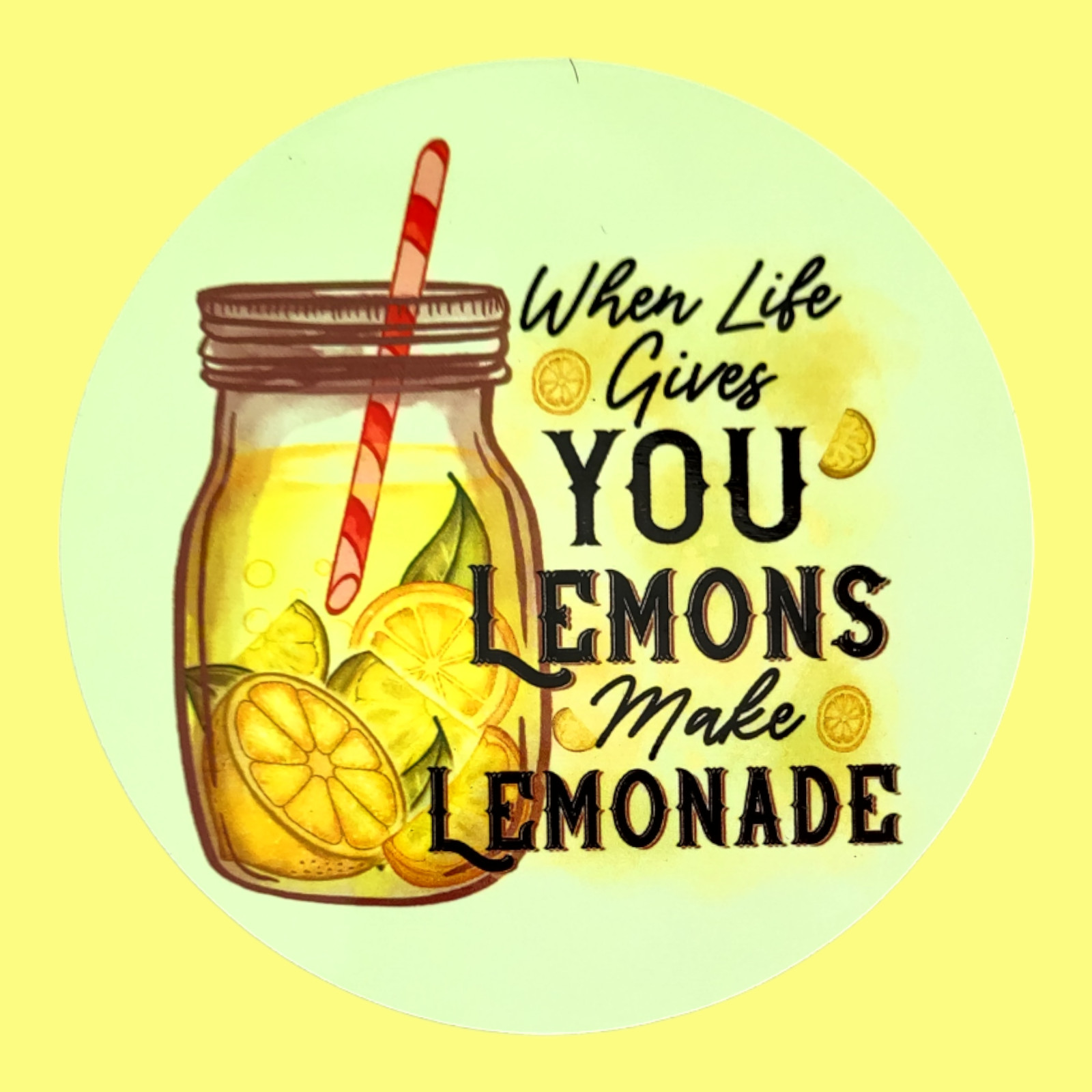 Round cork backed Coaster - summer drinks collection