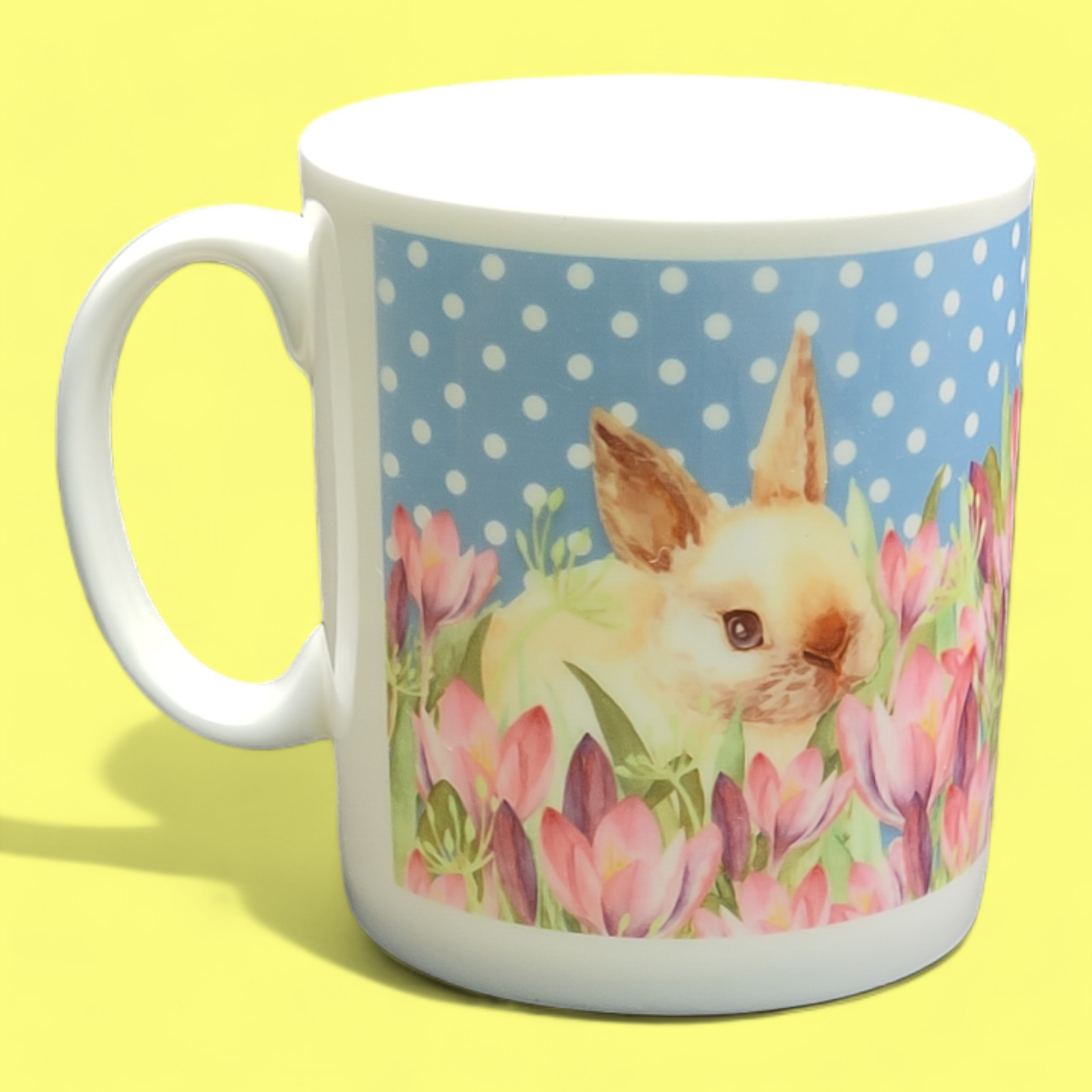 Mug - Bunny and tulips