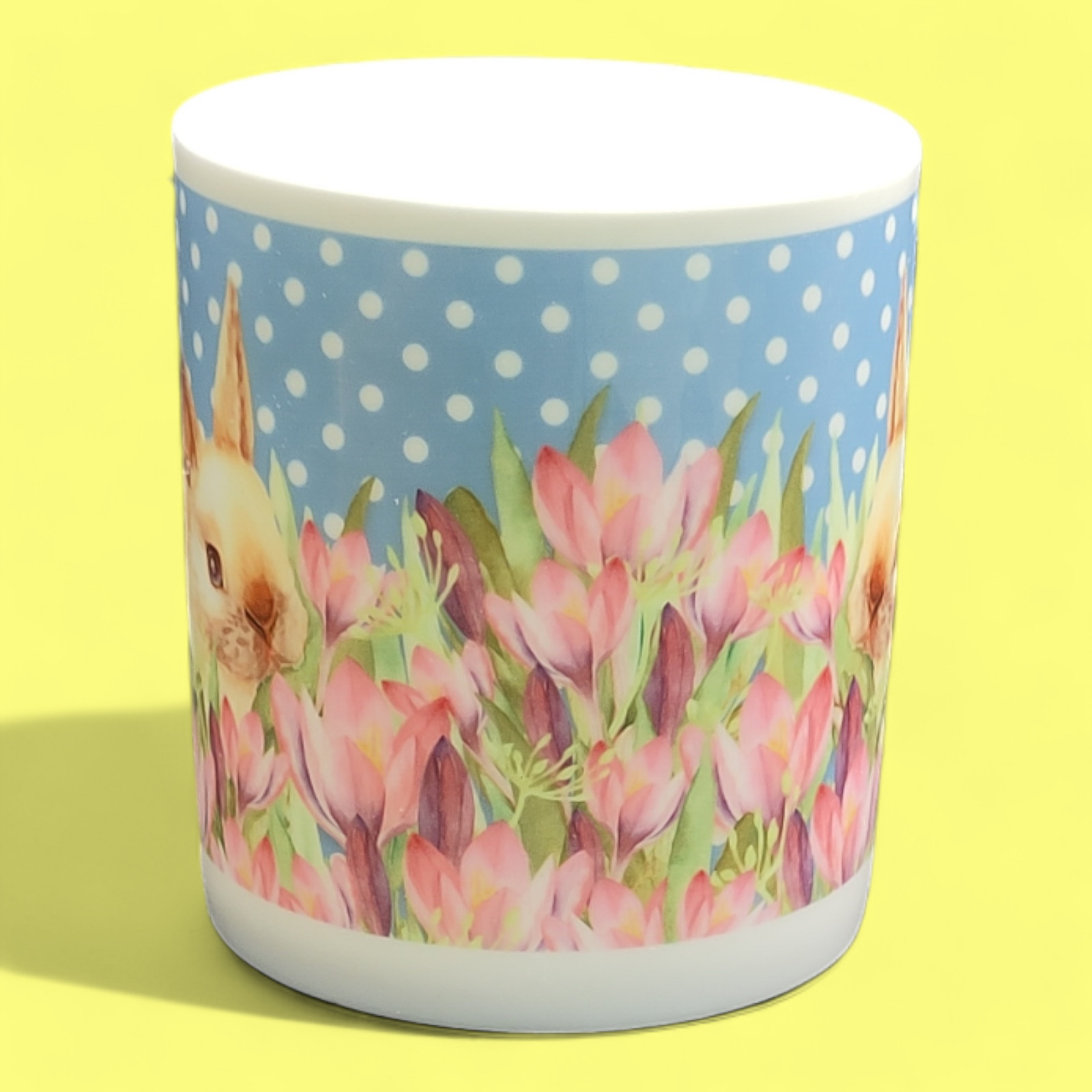 Mug - Bunny and tulips