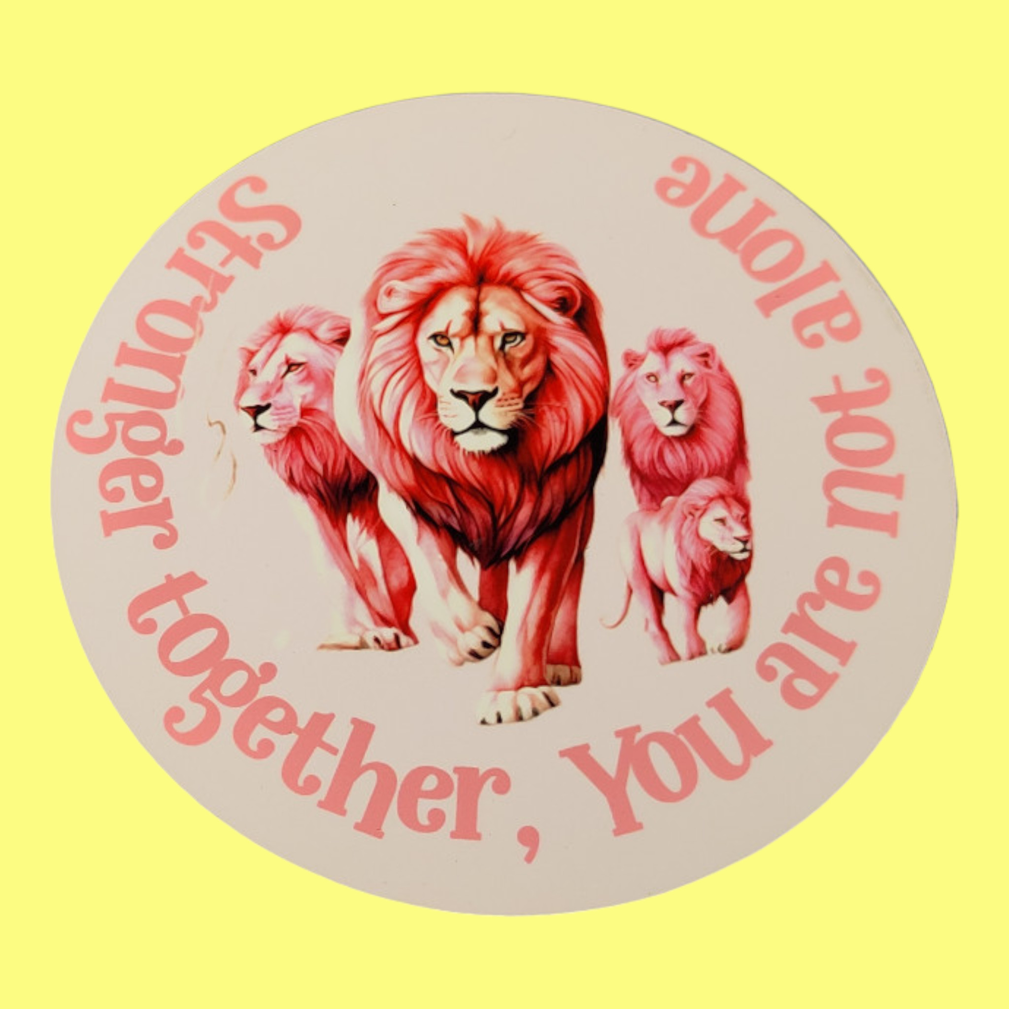 Round cork backed Coaster - Breast Cancer Now collection