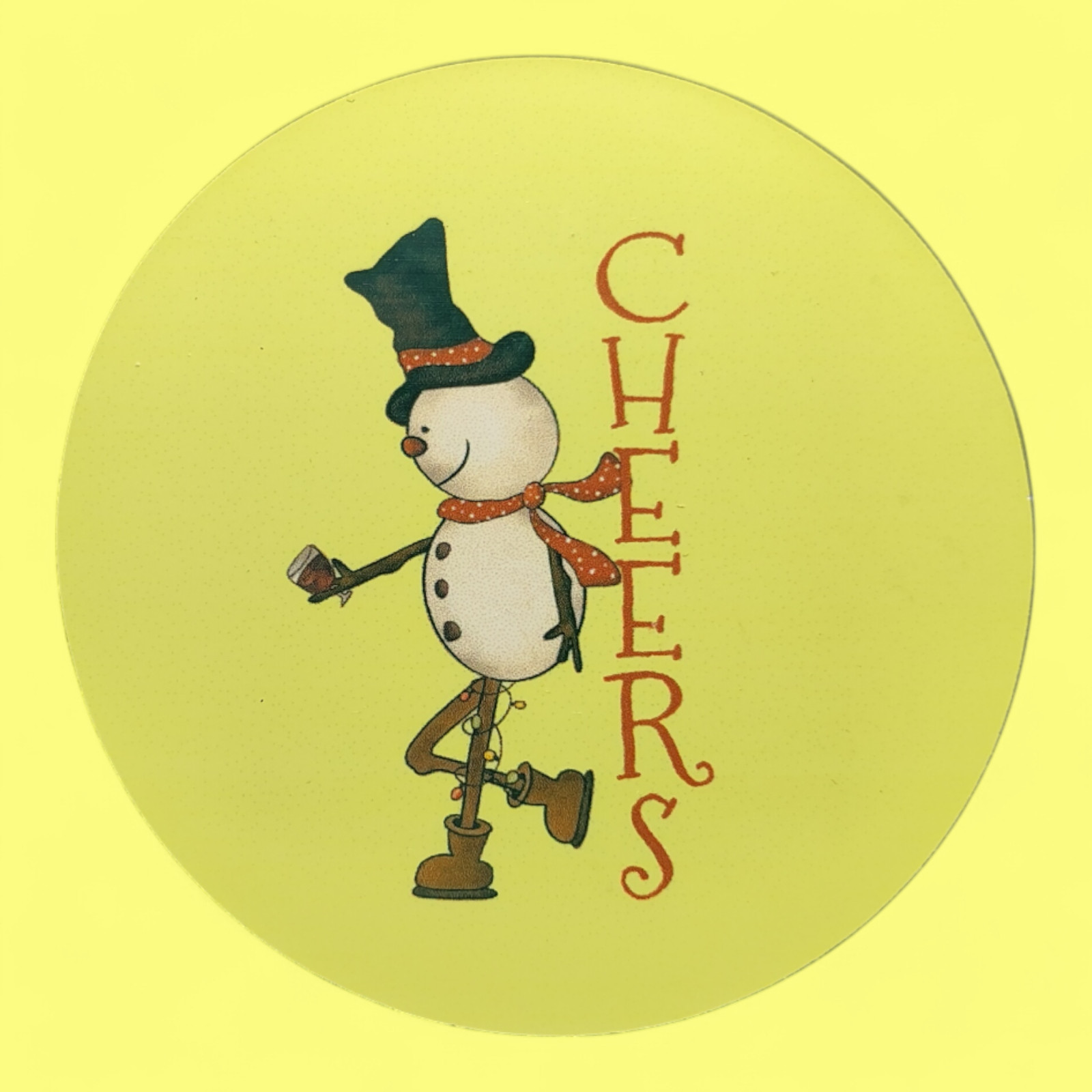 Round Cork Backed Coasters - Christmas Collection