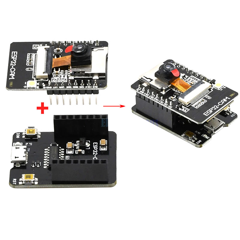Esp32 Cam Ov2640 2mp Wifi Bluetooth Cámara + Grabador USB + Antena 2.4Ghz