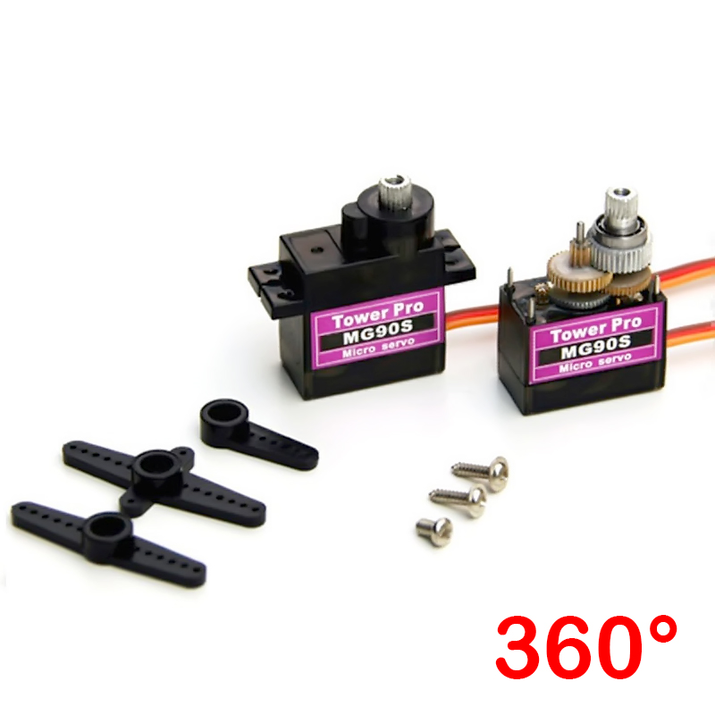 Servo Motor Metalico Mg90s 360° Towerpro + accesorios