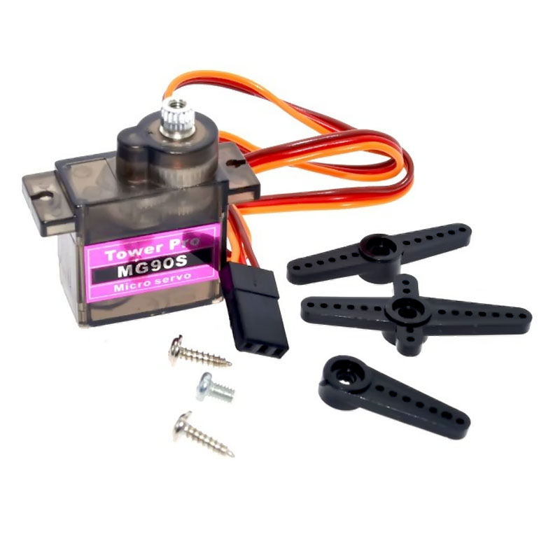 Servo Motor Metalico Mg90s 360° Towerpro + accesorios