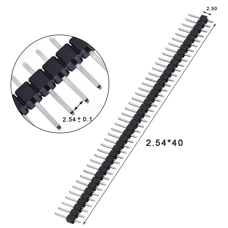10 Regletas Espadines Peineta Header Macho 40P Pines  2.54mm