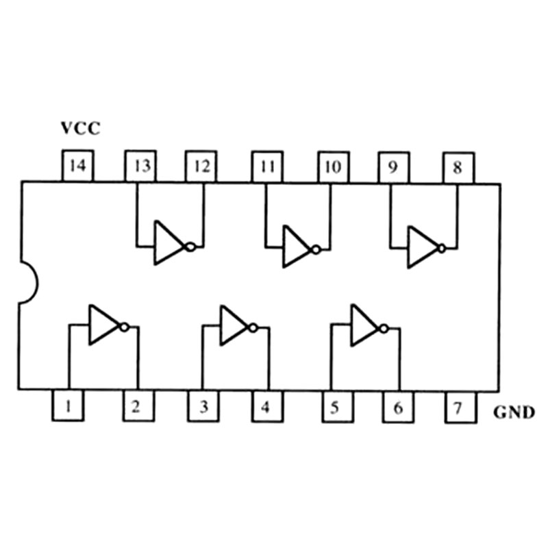 2 Circuitos Integrados Ic 74ls04 Sn74ls04n 7404 6 Inversor