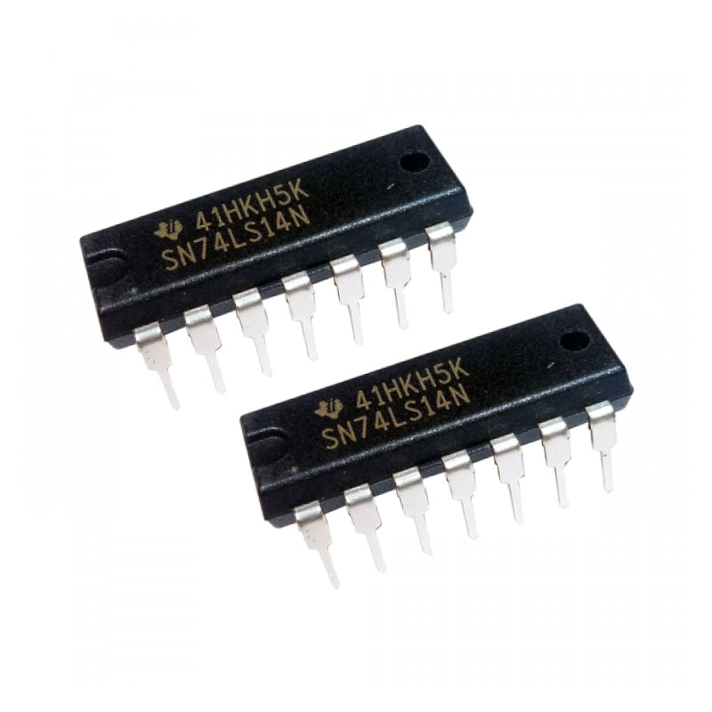 2 Circuitos Integrados Ic 74ls14 Sn74ls14n 7414 INVERSOR NOT