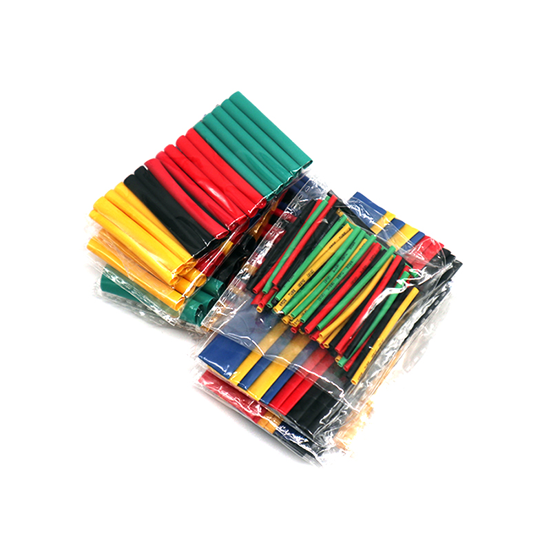 Pack de 164 piezas de espagueti termofungible varias medidas y colores