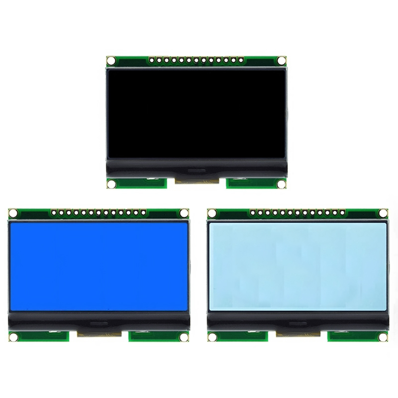 1 Glcd Lcd 128x64 12864-06d Negra, Gris ó Azul ST7565R