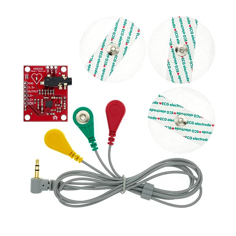 Módulo Sensor Monitor Corazón Ad8232 Ecg Electródo