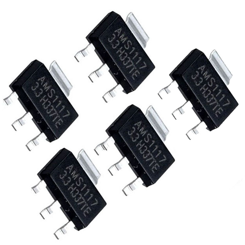 Pack x5 Reguladores SMD ams1117 1.2V, 1.8V,  3.3V y 5V AMS1117