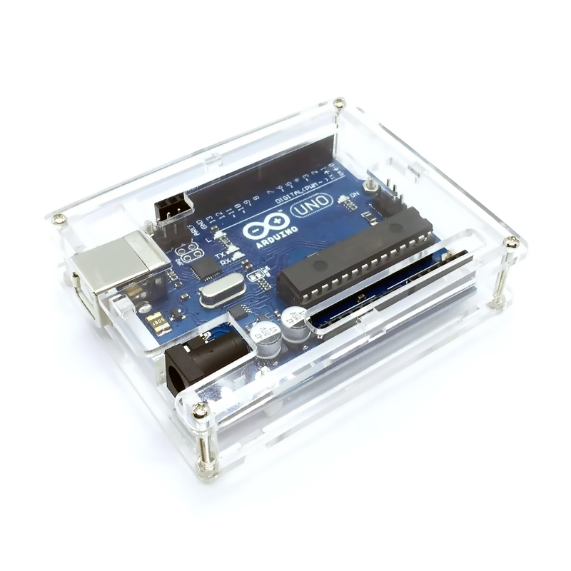 DIY 1 Case Box Caja Acrilico Transparente para Arduino Uno R3 DIP ó SMD