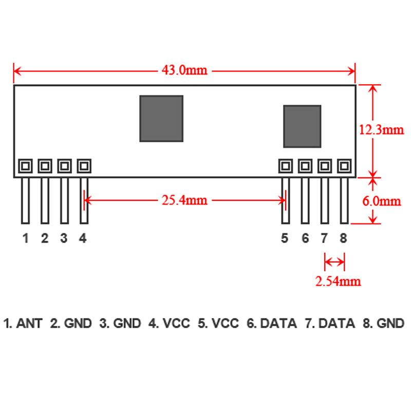 Módulo RF ASK 433mhz RXB9 Radio Frecuencia