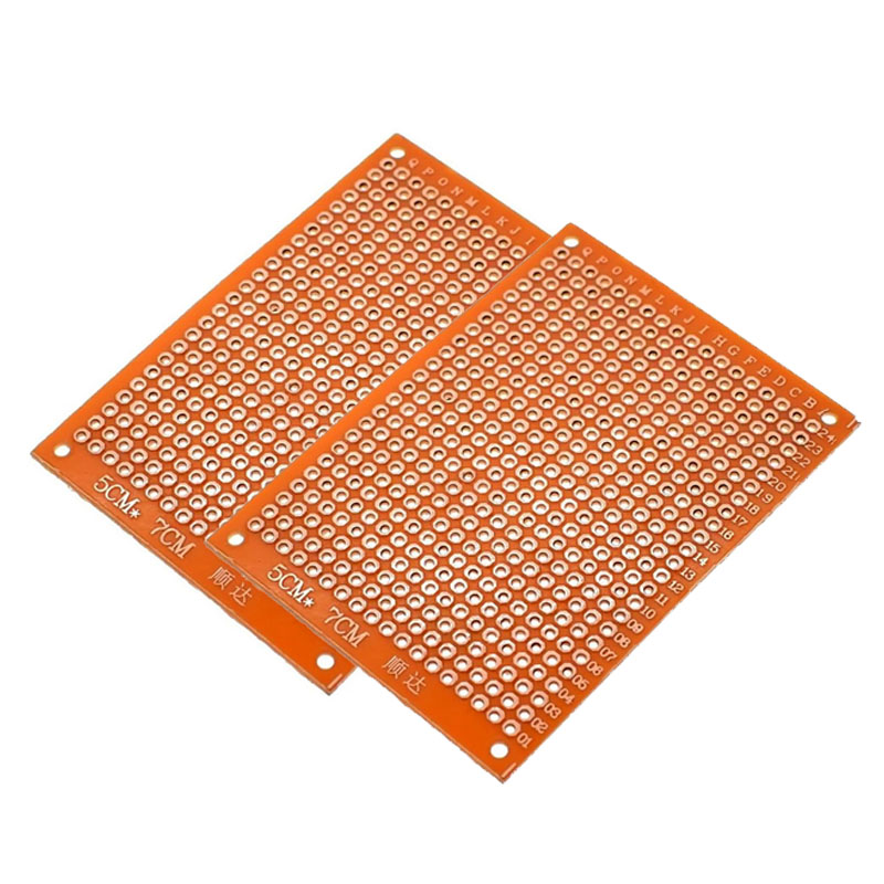 2 Baquelitas perforadas para circuitos  de 5x7cm galleta PCB