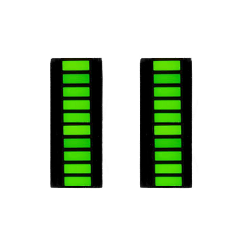 2 Barra Led de 10 segmentos display verde, amarillo o rojo