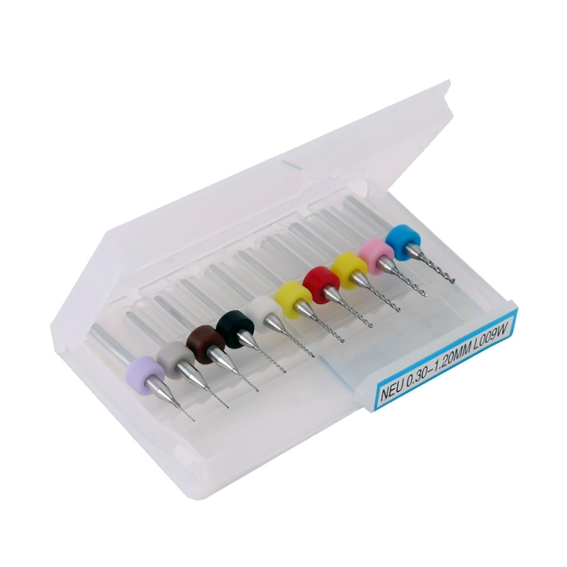 Caja de 10 brocas CNC PCB de 0.3mm hasta 1.2mm