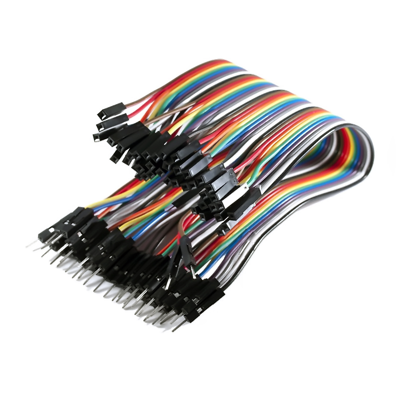 Pack de 40 cables dupont para protoboard de 20cm 