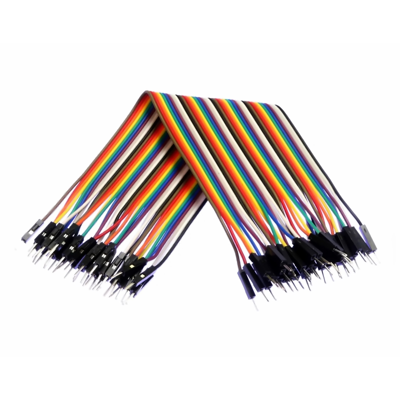 Pack de 40 cables dupont para protoboard de 20cm