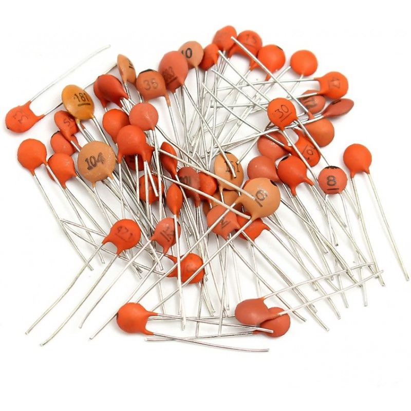 Pack de 20 Capacitores Ceramicos valores a escoger