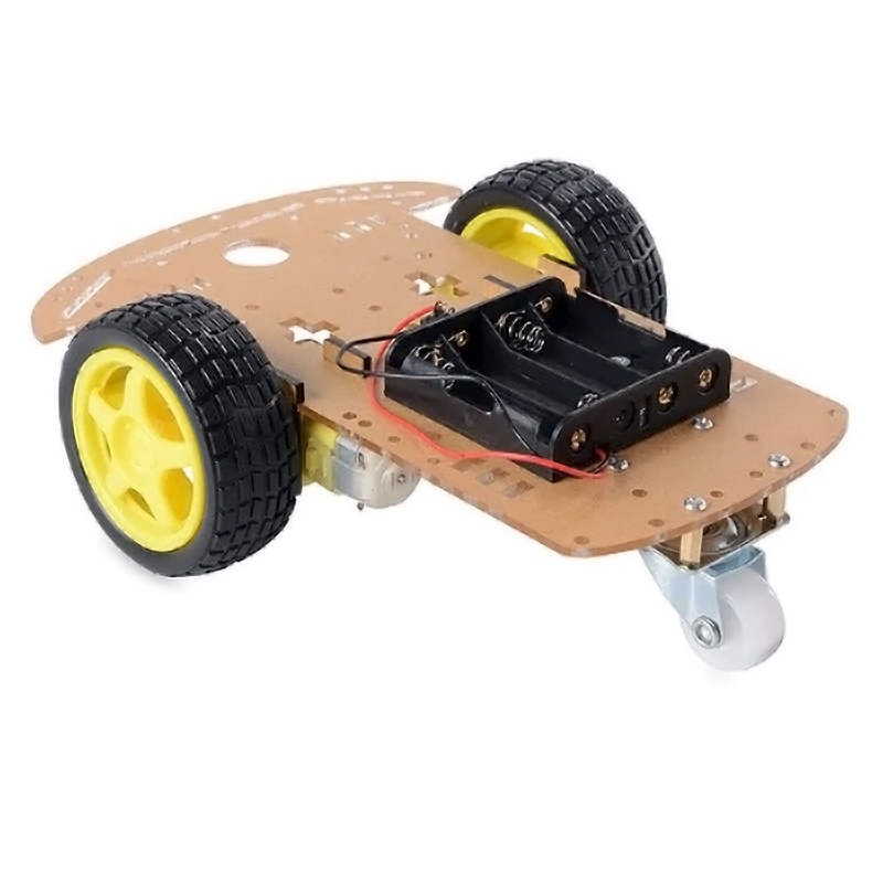 Chasis de carro seguidor de línea 3 ruedas robot Arduino Raspberry 2WD