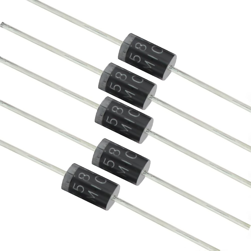 Pack x5 Diodo 1N5822 Rectificador Schottky de barrera 3A 40V 5822