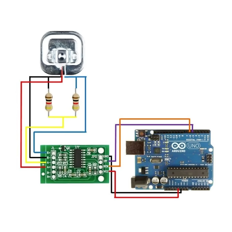 Módulo HX711 + Sensor de peso, fuerza, celda de carga de 50kg