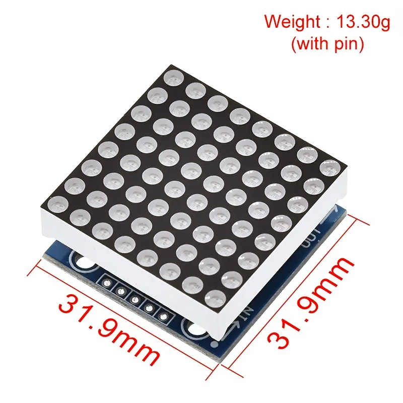 Módulo Matriz Led MAX7219 8x8 (ROJO) MAX 7219