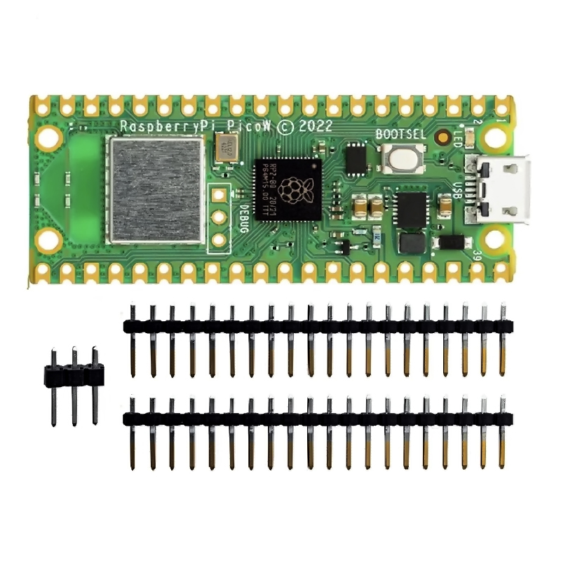 Raspberry Pi Pico W + Headers Wifi (soldado o sin soldar)
