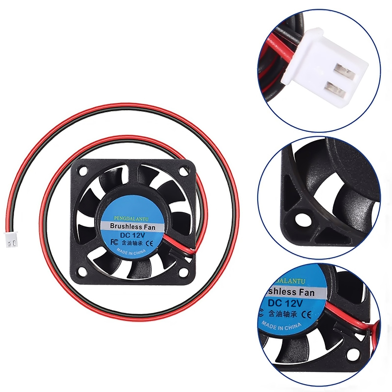 Ventilador de 12v 40x40x10mm de 2 hilos