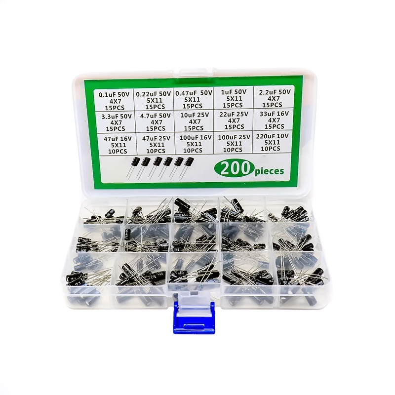 Pack de 200 capacitores electrolíticos
