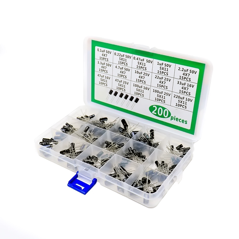 Pack de 200 capacitores electrolíticos