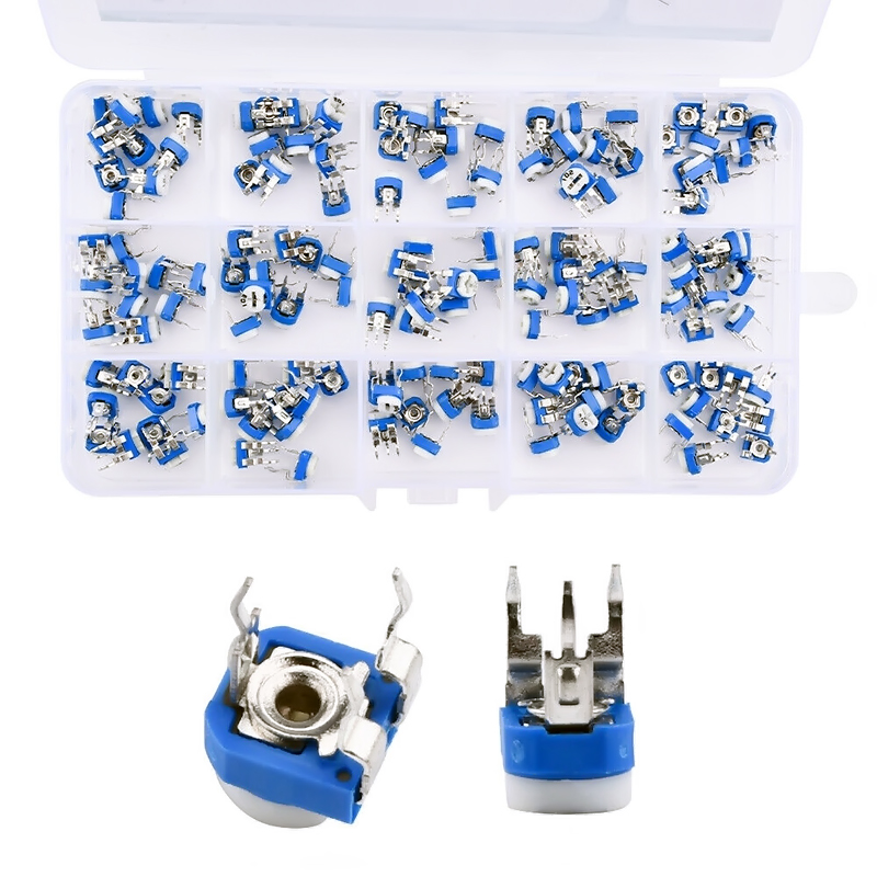 Pack de 150 potenciometros trimer 3 pines