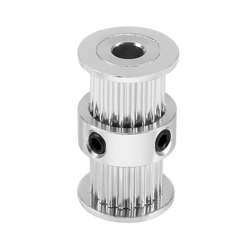 Polea GT2 doble para correa de 6mm con 20 dientes y eje de 5mm