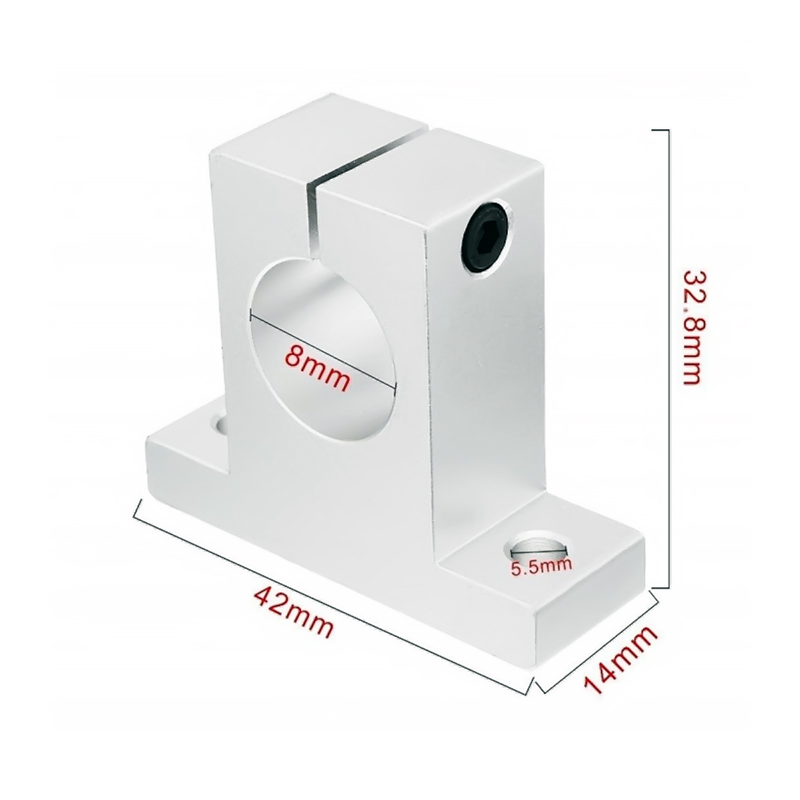 Soporte guía lineal SK8 