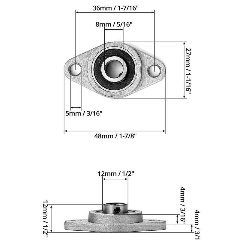 Rodamiento KFL08 8mm chumacera