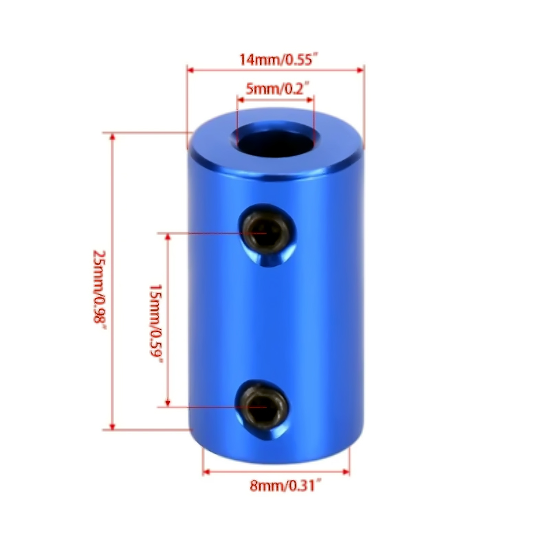 Acoplamiento Rigido de 5x8mm Nema17 CNC  