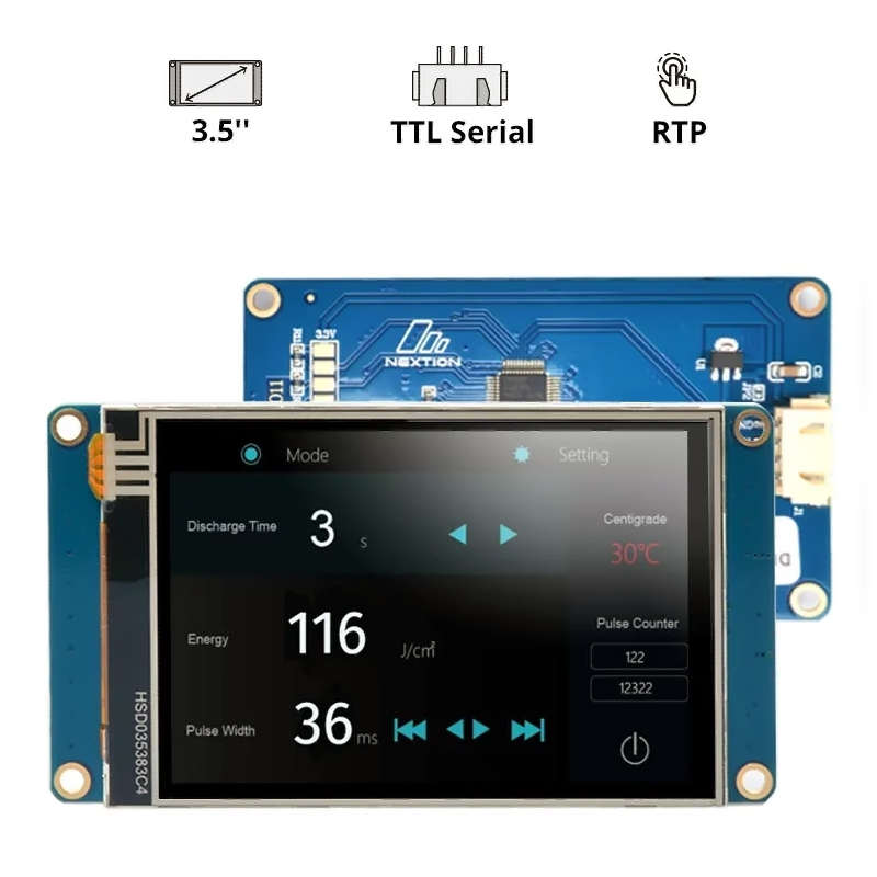Pantalla Nextion Hmi 3.5" Resistiva i2c NX4832T035