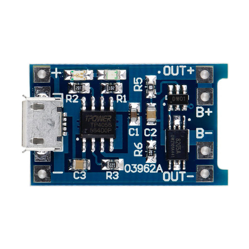 Módulo TP4056 con protección 18650 Li-on Lipo Usb 3.7V