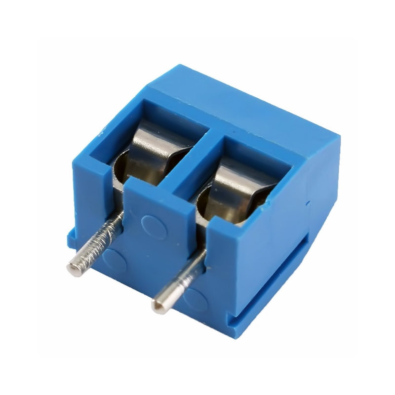 Pack x7 borneras 2 pines 2P azul 5.08mm 15A KF301-2P