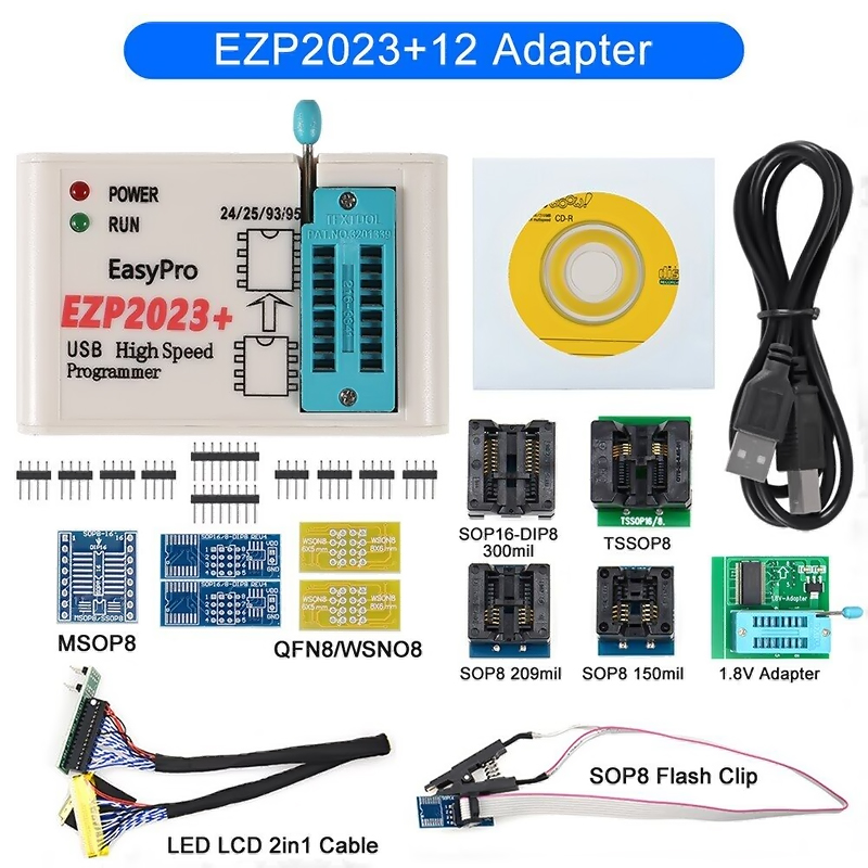 Programador de memorias Eeprom USB EZP2023+