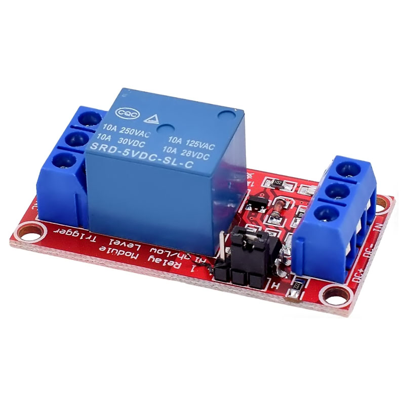 Modulo Relé 1 Canal 5v Activacion Configurable H/l (alto ó bajo) 1 ó 0